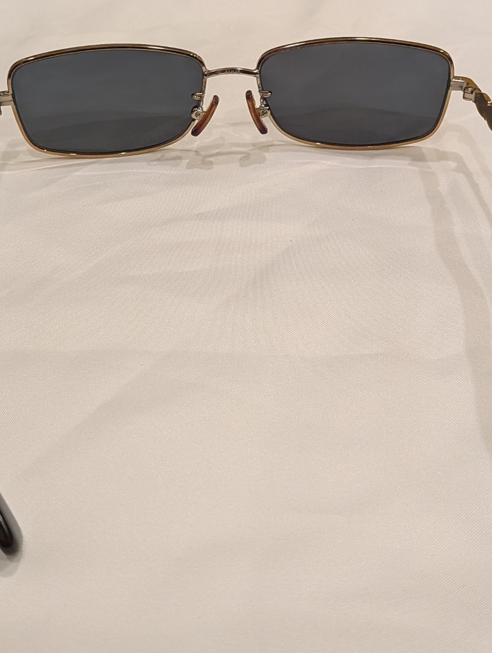 Coach Rose Gold Metal Eyeglasses with Tortoise Temples and Crystal Accents - Picture 8 of 16